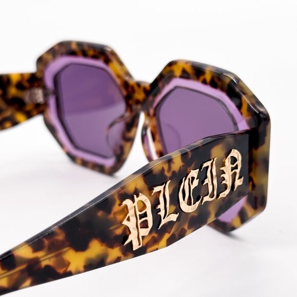 NEW PHILIPP PLEIN SUPREME SPP098M 0778 HAVANA WOMEN SUNGLASSES